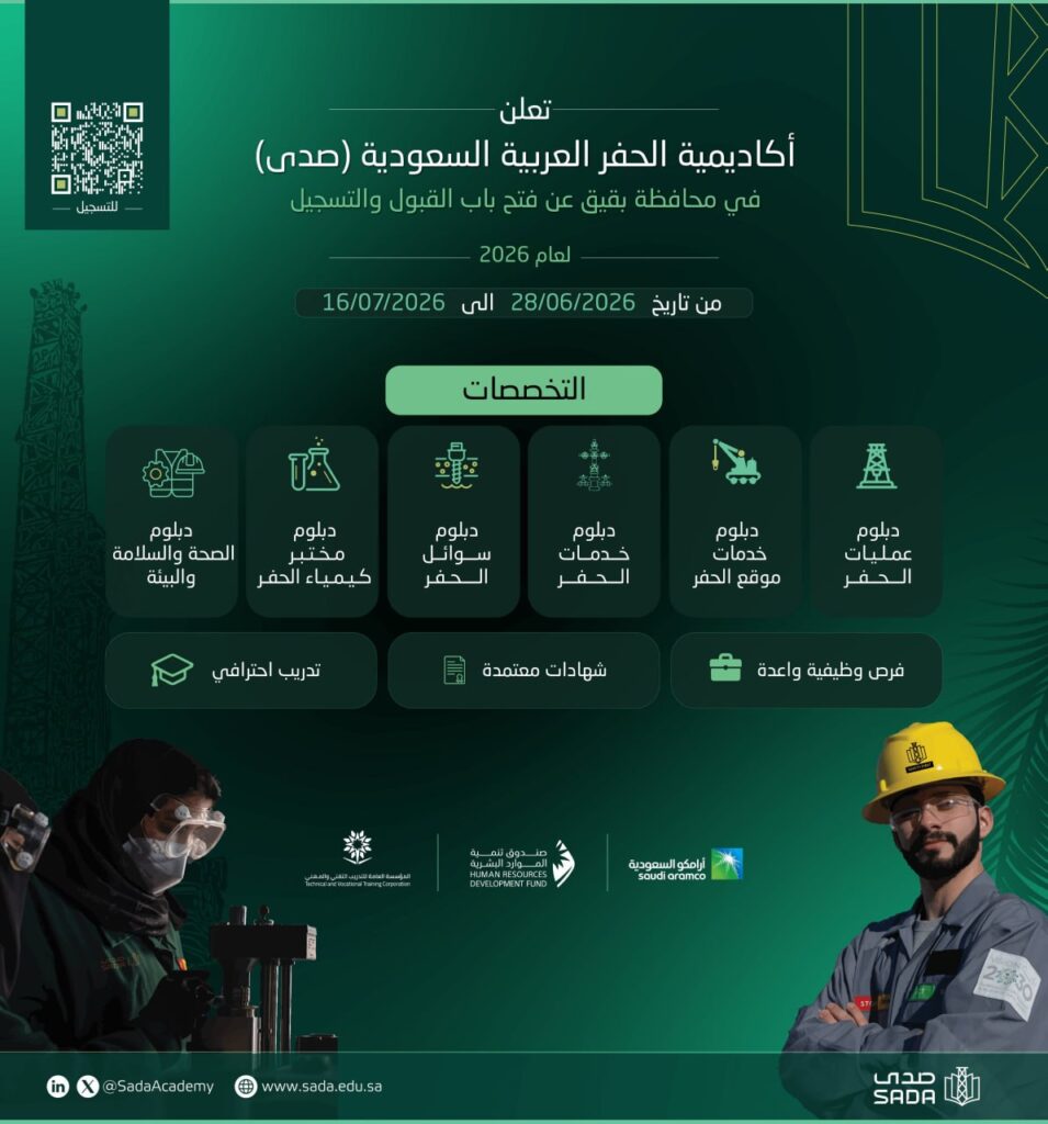 (🔴) هام (أكاديمية الحفر) دعم من شركة أرامكو السعودية والمؤسسة العامة للتدريب التقني و […]