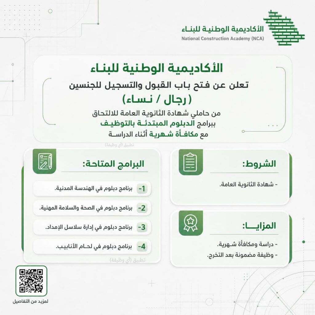 🔴 (يتم تدريبك بمكافأة 2,000 ريال وبعد التخرج راتب يصل 7,000 ريال) لحملة الثانوية العا […]