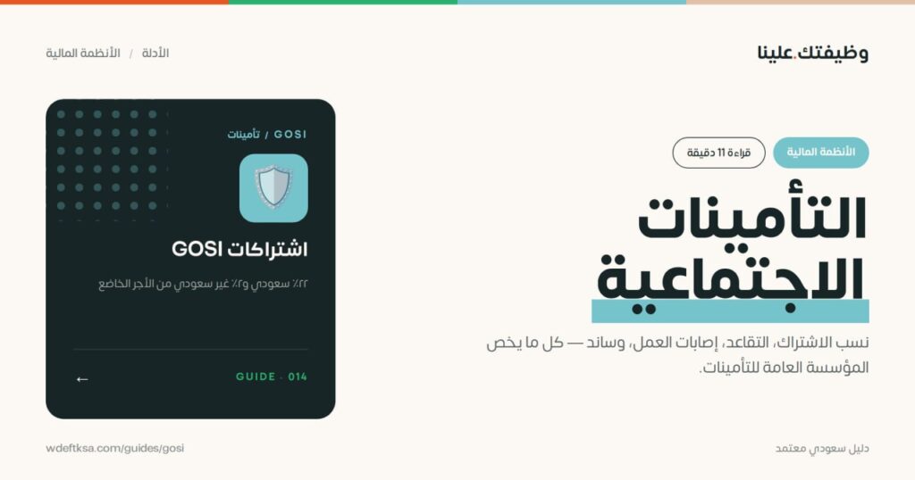⭕️ التأمينات الاجتماعية (GOSI) ⭕️نسب الاشتراك، التقاعد، إصابات العمل، وساند — كل ما  […]
