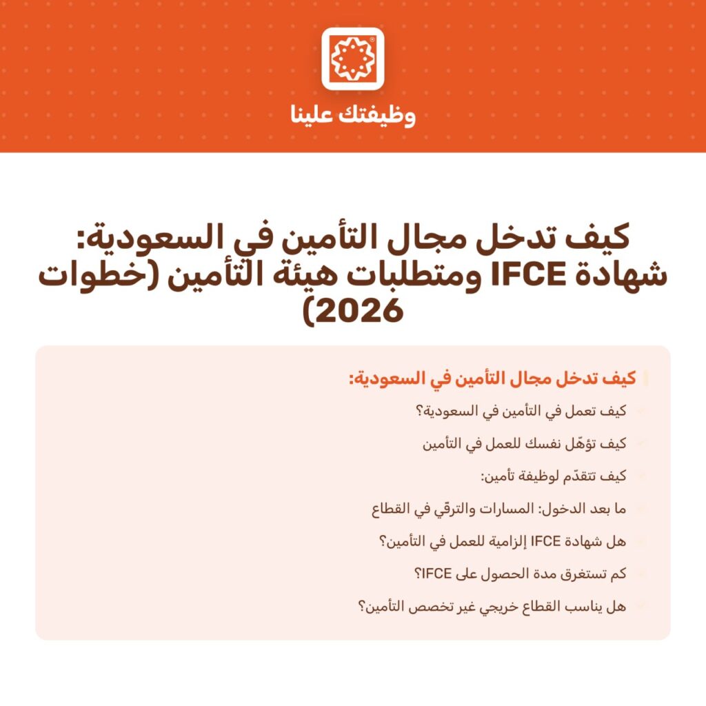 كيف تدخل مجال التأمين في السعودية؟ (2026)💥 القطاع عالي السعودة وفرصة مفتوحة للمبتدئين […]