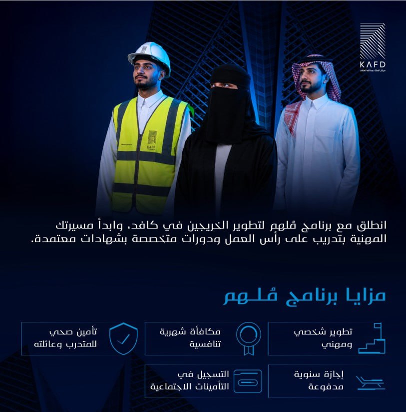 (🔴) عاجل – مركز الملك عبدالله المالي (كافد) يعلن إطلاق الدفعة الثالثة من برنامج (مُله […]