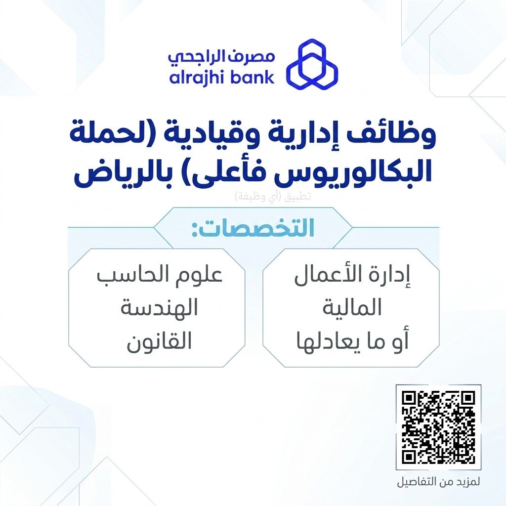 (🔴) فتح التوظيف لدى (مصرف الراجحي) لحملة (البكالوريوس فأعلى):📘 التخصصات (علوم الحاسب […]
