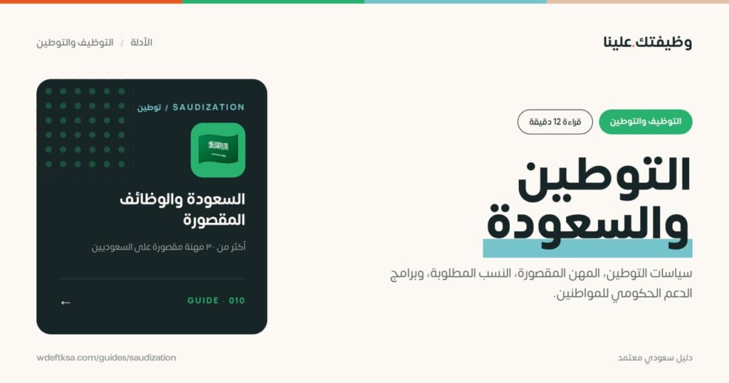 ⭕️ التوطين والسعودة ⭕️سياسات التوطين، المهن المقصورة، النسب المطلوبة، وبرامج الدعم ا […]
