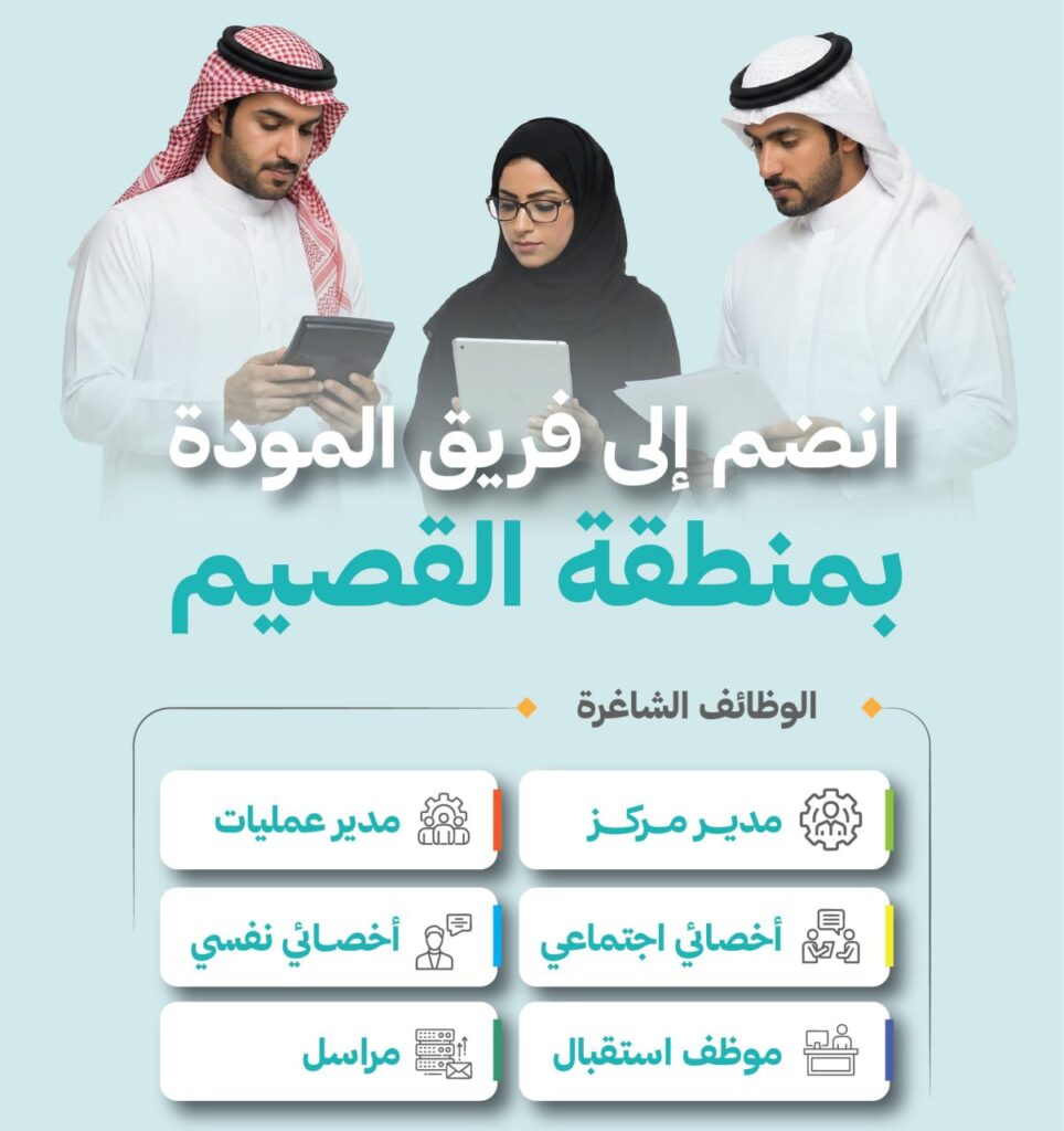 🔴 | (للثانوية فأعلى) جمعية المودة للتنمية الأسرية توفر ست فرص وظيفية (رجال / نساء) بم […]