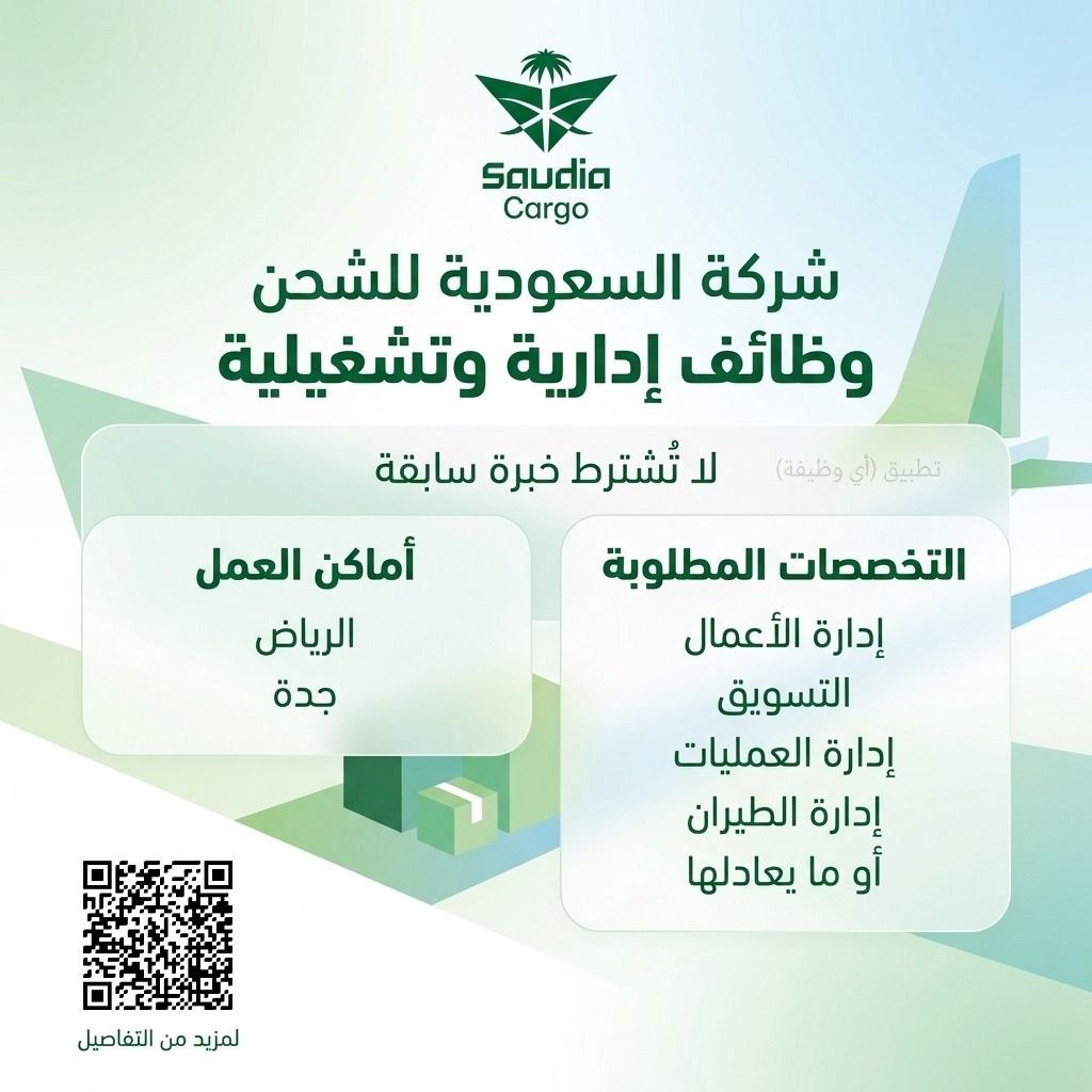 (🔴) وظائف إدارية وتشغيلية لدى (شركة السعودية للشحن) لا تُشترط خبرة سابقة (الرياض – جد […]