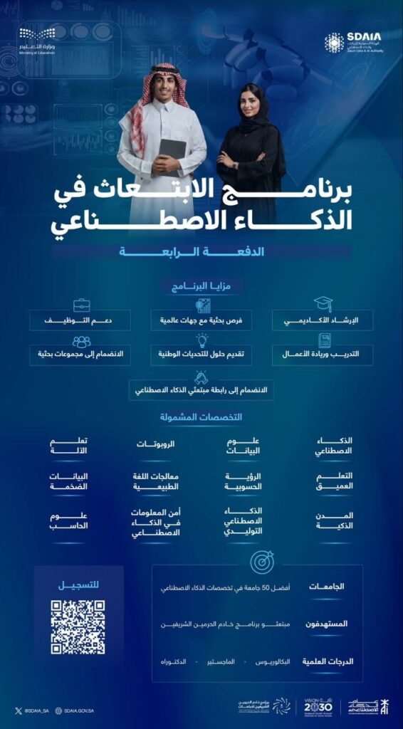 (🔴) الدراسة في أفضل ٥٠ جامعة حول العالم | سدايا تعلن فتح باب التسجيل في برنامج الابتع […]